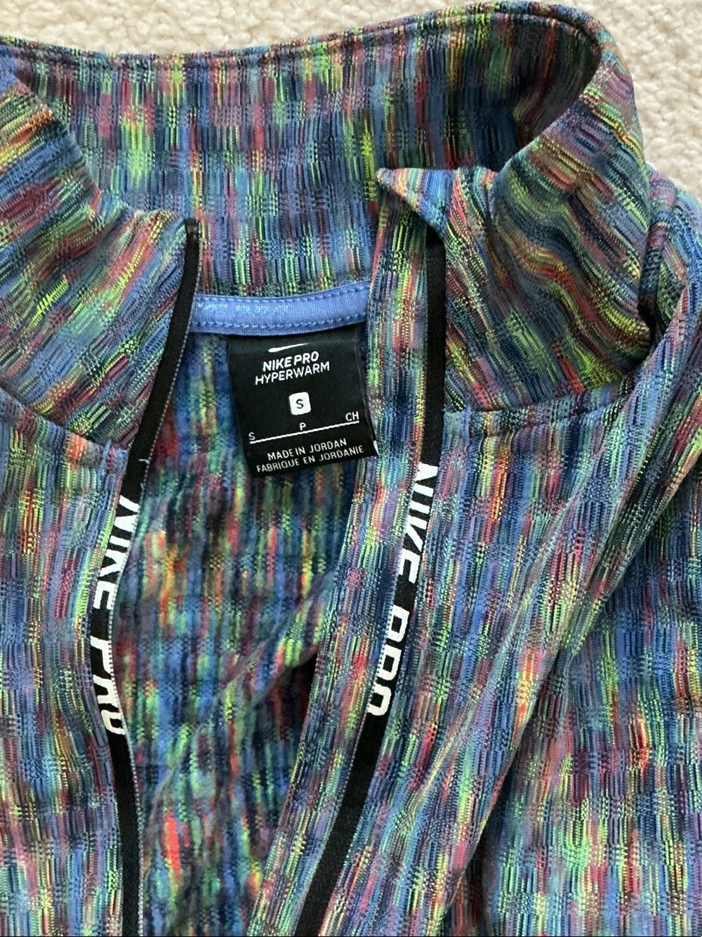 Nike Pro Soul Cycle Edition Women’s Multi-Color Space-Dye Quarter-Zip Sweater